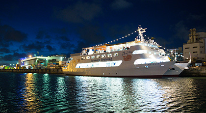 サンセットディナークルーズ クルーズの流れ