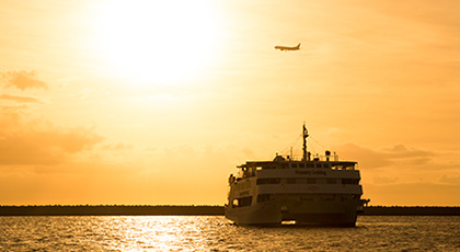 サンセットディナークルーズ クルーズの流れ
