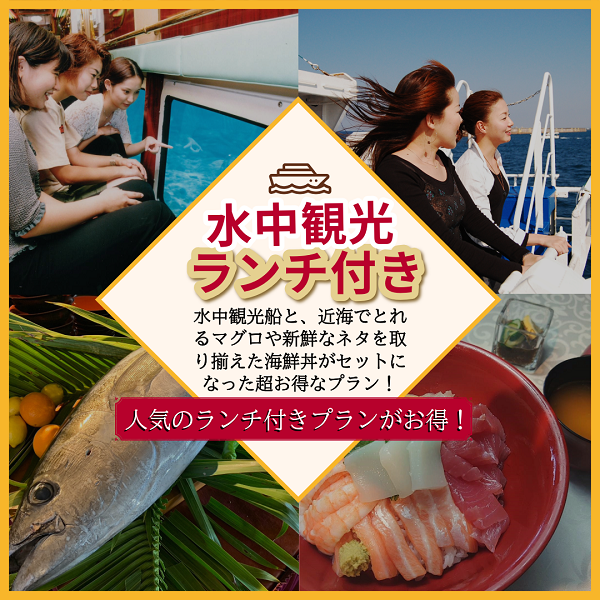 オルカ号水中観光ランチ付き